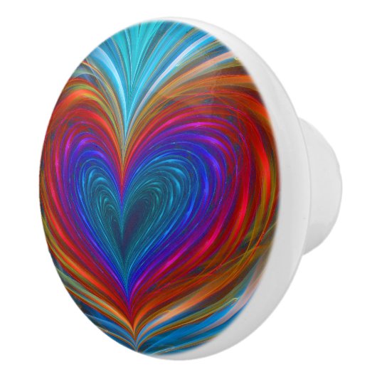 Liebe voll des FarbKeramik-Griffs Keramikknauf (Rechts)