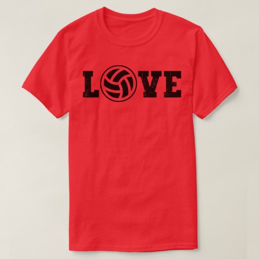 Liebe Volleyball 7 T-Shirt (Design vorne)