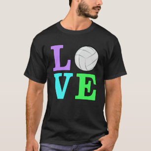 Liebe Volleyball - Farbige Version 1 T-Shirt