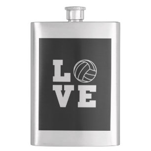 Liebe-Volleyball Flachmann
