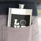 Liebe-Volleyball Flachmann (Beispiel)