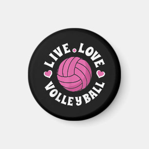 Liebe-Volleyball für Damen-Girls Volleyball-Fan Magnet