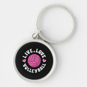 Liebe-Volleyball für Damen-Girls Volleyball-Fan Schlüsselanhänger