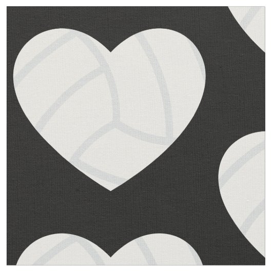 Liebe Volleyball Herzsport Stoff (Nahaufnahme)