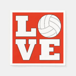 LIEBE Volleyball-kundenspezifische Serviette