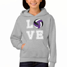 Liebe-Volleyball - lila, Weiß und Schwarzes