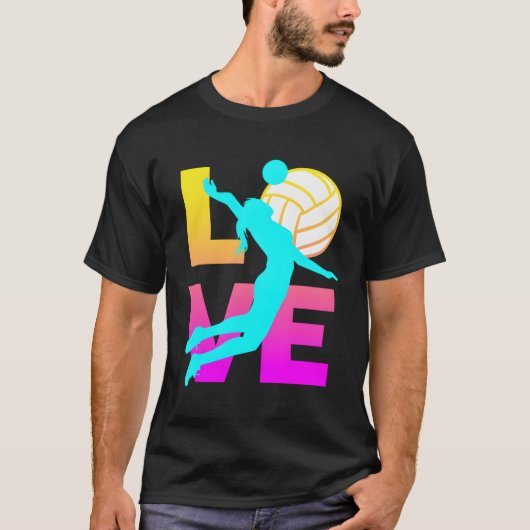 Liebe Volleyball N T-Shirt (Vorderseite)