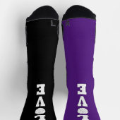 LIEBE Volleyball Player Custom Team Colors Sport Socken (Oben)