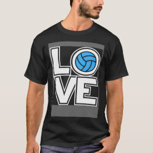 Liebe Volleyball Player Girls Team Grafik T-Shirt