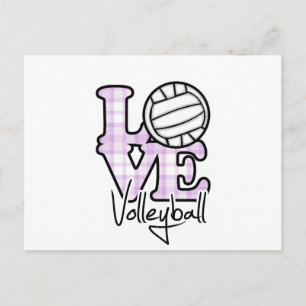Liebe Volleyball Postkarte