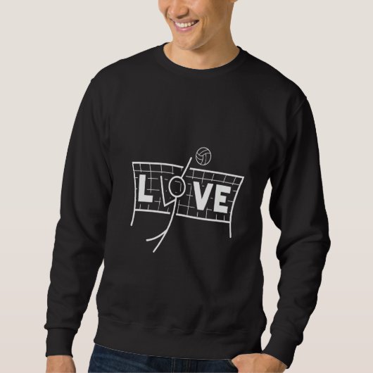 Liebe Volleyball Sweatshirt (Vorderseite)