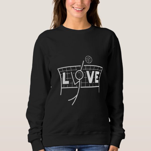 Liebe Volleyball Sweatshirt (Vorderseite)