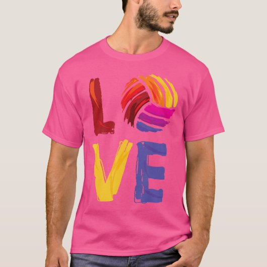Liebe Volleyball T-Shirt (Vorderseite)