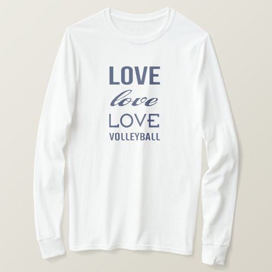 Liebe Volleyball T-Shirt (Design vorne)