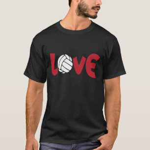 Liebe Volleyball-Trainer Fan Par Beach Volleyball T-Shirt