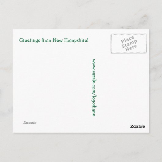 Liebe vom NH-Nummernschild POSTCARD Postkarte (Rückseite)