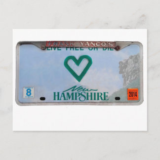 Liebe vom NH-Nummernschild POSTCARD Postkarte