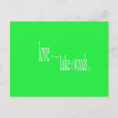 Liebe Vom Waldrand Postkarte (Vorderseite)