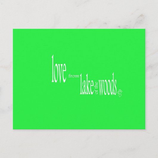 Liebe Vom Waldrand Postkarte (Vorderseite)