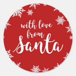 Liebe vom Weihnachtsgeschenkaufkleber Runder Aufkleber