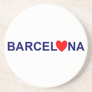 Liebe von Barcelona Getränkeuntersetzer
