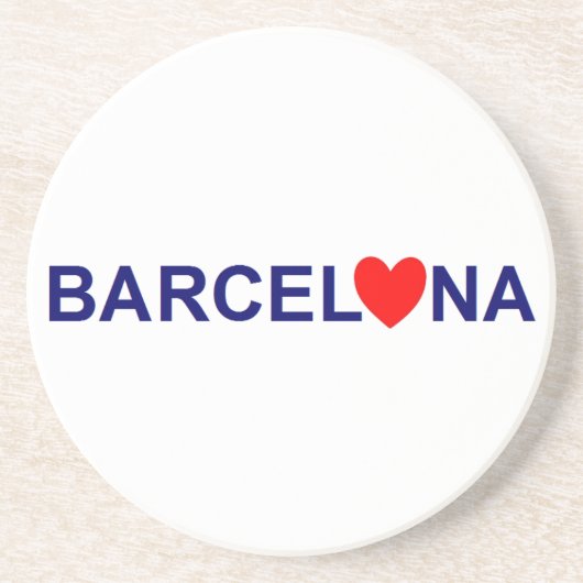 Liebe von Barcelona Getränkeuntersetzer (Vorne)