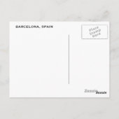 Liebe von Barcelona Postkarte (Rückseite)
