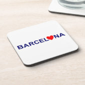Liebe von Barcelona Untersetzer (Linke Seite)