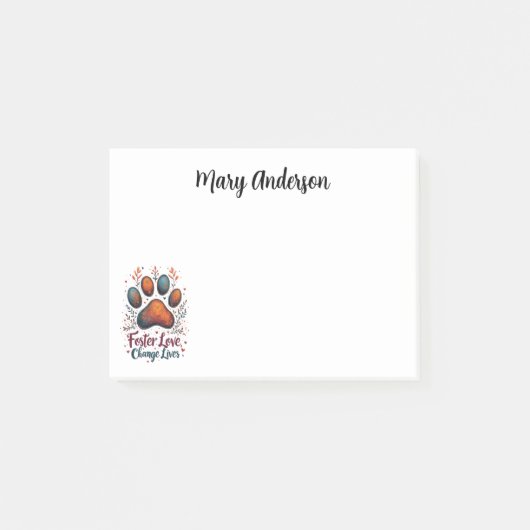 Liebe von Begleitern - Leben verändern Post-it Klebezettel (Vorderseite)