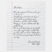 Liebe von benutzerdefinierten handgeschriebenen Le Fleecedecke (Vorderseite)