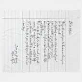 Liebe von benutzerdefinierten handgeschriebenen Le Fleecedecke (Vorderseite (Horizontal))