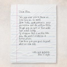 Liebe von benutzerdefinierten handgeschriebenen Le Fleecedecke