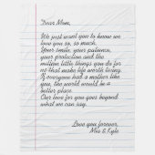 Liebe von benutzerdefinierten handgeschriebenen Le Fleecedecke (Vorderseite)