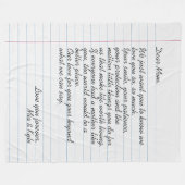 Liebe von benutzerdefinierten handgeschriebenen Le Fleecedecke (Vorderseite (Horizontal))