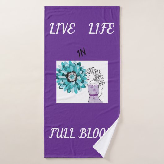 Liebe von Blume Badehandtuch (Badehandtuch)