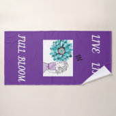 Liebe von Blume Badehandtuch (Badehandtuch)