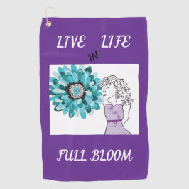 Liebe von Blume Golfhandtuch