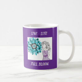 Liebe von Blume Kaffeetasse