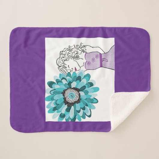 Liebe von Blume Sherpadecke (Vorderseite (Horizontal))