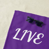 Liebe von Blume Strandtuch (Beispiel)