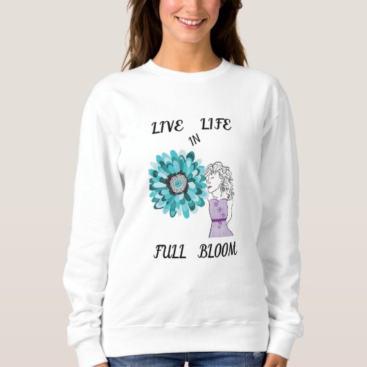 Liebe von Blume Sweatshirt (Vorderseite)