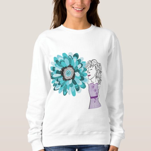 Liebe von Blume Sweatshirt (Vorderseite)