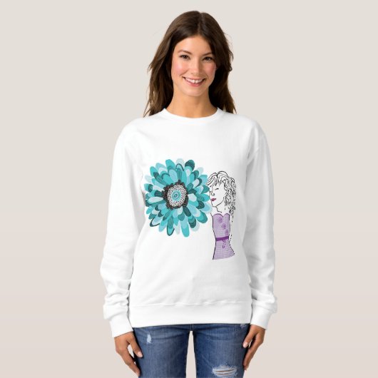 Liebe von Blume Sweatshirt (Vorne ganz)