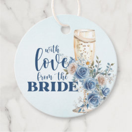 Liebe von Bride Etwas Blue Brautparty Geschenkanhänger