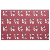 Liebe von Chile-lächelnder chilenischer Flagge Stoff (Fat Quarter (45,7 x 55,9 cm))