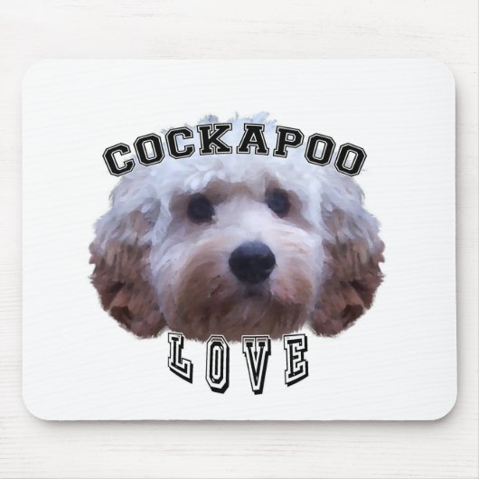 Liebe von Cockapoo Hunden Mousepad (Vorne)