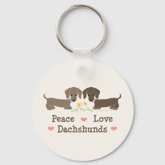Liebe von Dackeln Schlüsselanhänger