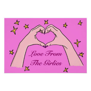 Liebe von den Girlies Glossy Poster