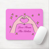 Liebe von der Girlies-Mousepad Mousepad (Mit Mouse)