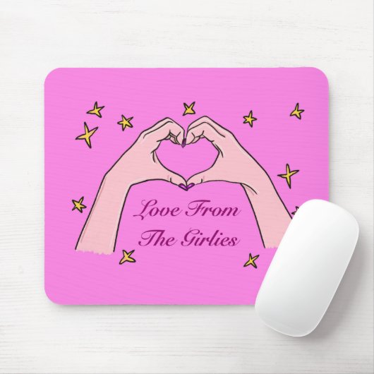 Liebe von der Girlies-Mousepad Mousepad (Mit Mouse)